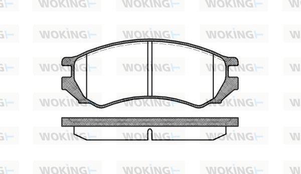 Woking P2443.00 - Əyləc altlığı dəsti, əyləc diski furqanavto.az