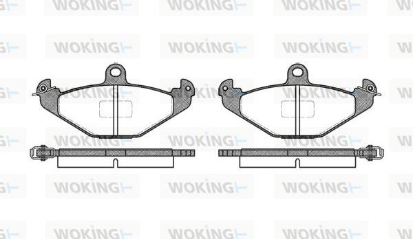 Woking P2453.00 - Əyləc altlığı dəsti, əyləc diski furqanavto.az