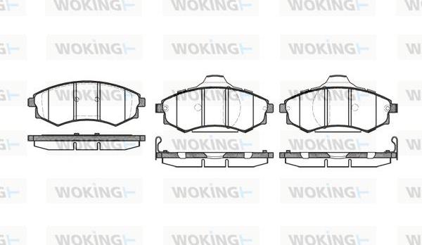 Woking P2183.92 - Əyləc altlığı dəsti, əyləc diski furqanavto.az