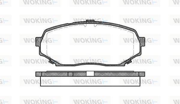 Woking P2393.00 - Əyləc altlığı dəsti, əyləc diski furqanavto.az