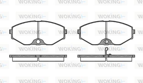 Woking P2753.02 - Əyləc altlığı dəsti, əyləc diski furqanavto.az