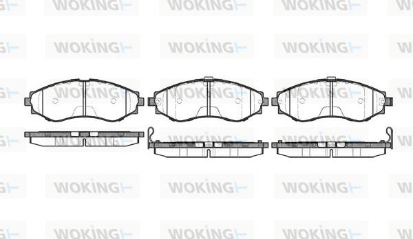 Woking P7453.32 - Əyləc altlığı dəsti, əyləc diski furqanavto.az