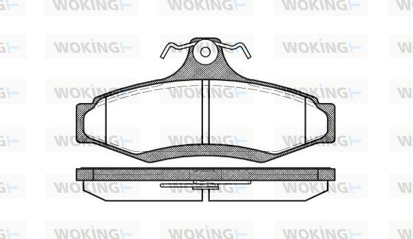 Woking P7463.10 - Əyləc altlığı dəsti, əyləc diski www.furqanavto.az