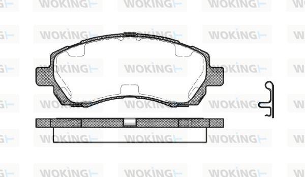 Woking P7473.02 - Əyləc altlığı dəsti, əyləc diski furqanavto.az