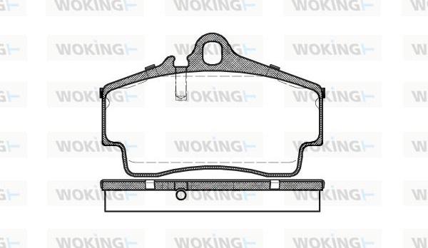 Woking P7543.00 - Əyləc altlığı dəsti, əyləc diski furqanavto.az