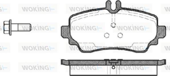 Woking P7503.00 - Əyləc altlığı dəsti, əyləc diski furqanavto.az