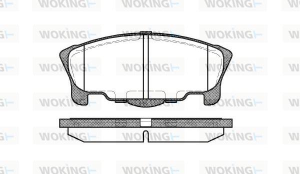 Woking P7573.00 - Əyləc altlığı dəsti, əyləc diski furqanavto.az