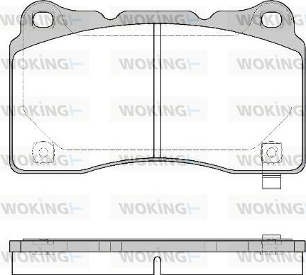 Woking P7663.24 - Əyləc altlığı dəsti, əyləc diski furqanavto.az