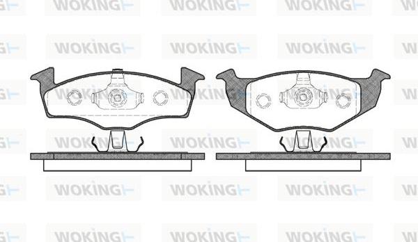 Woking P7093.20 - Əyləc altlığı dəsti, əyləc diski furqanavto.az