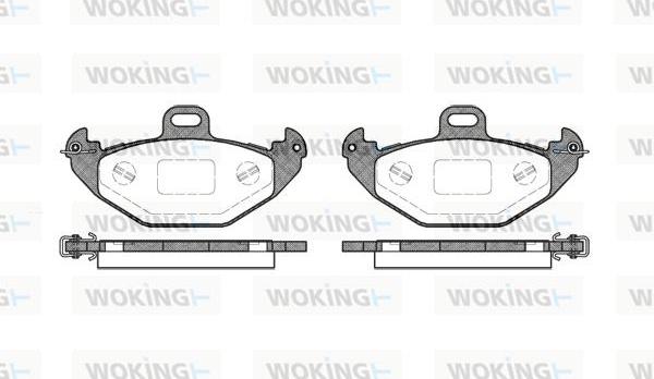 Woking P7863.00 - Əyləc altlığı dəsti, əyləc diski furqanavto.az