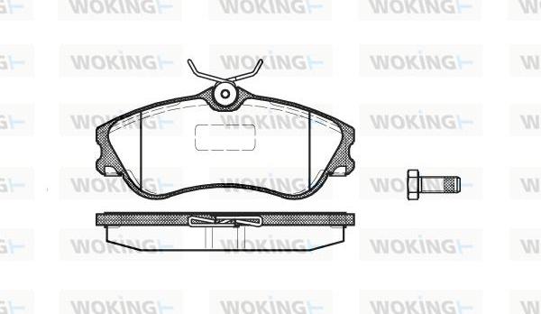 Woking P7343.00 - Əyləc altlığı dəsti, əyləc diski furqanavto.az