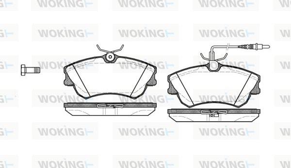 Woking P7383.02 - Əyləc altlığı dəsti, əyləc diski furqanavto.az