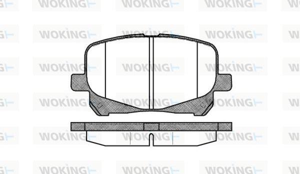 Woking P7213.10 - Əyləc altlığı dəsti, əyləc diski furqanavto.az