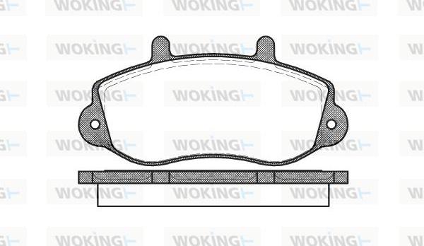 Woking P7773.00 - Əyləc altlığı dəsti, əyləc diski furqanavto.az