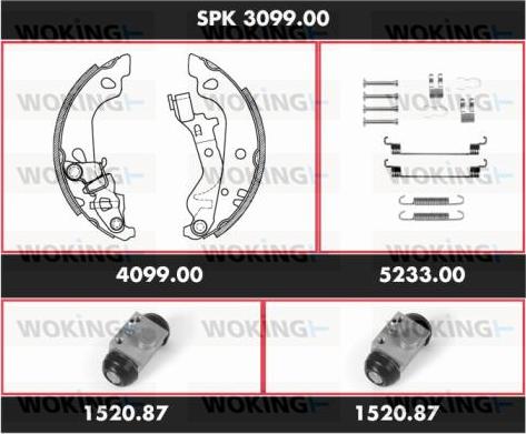 Woking SPK 3099.00 - Əyləc Başlığı Dəsti furqanavto.az