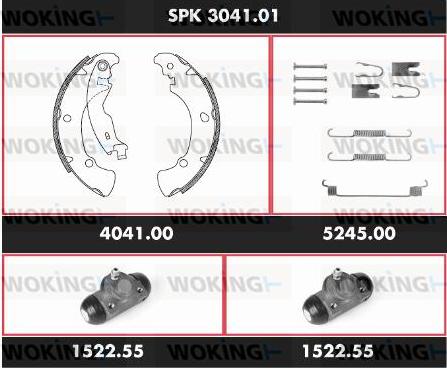 Woking SPK 3041.01 - Əyləc Başlığı Dəsti furqanavto.az