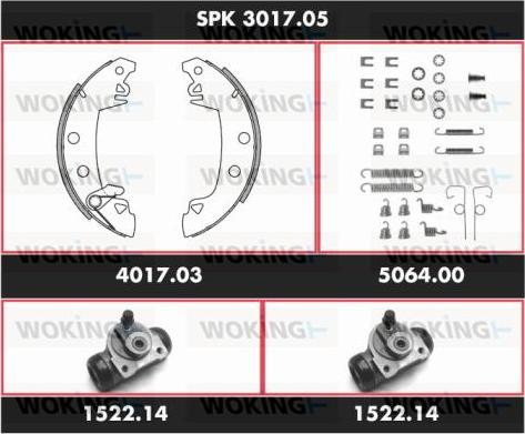 Woking SPK 3017.05 - Əyləc Başlığı Dəsti furqanavto.az