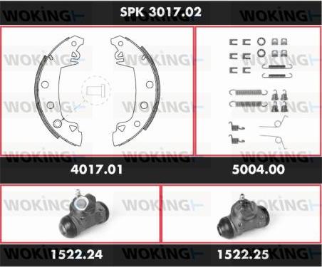 Woking SPK 3017.02 - Əyləc Başlığı Dəsti furqanavto.az