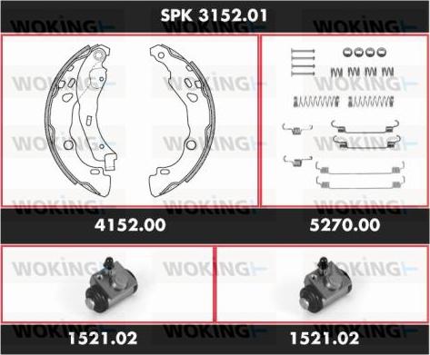 Woking SPK 3152.01 - Əyləc Başlığı Dəsti furqanavto.az