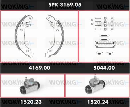 Woking SPK 3169.05 - Əyləc Başlığı Dəsti furqanavto.az