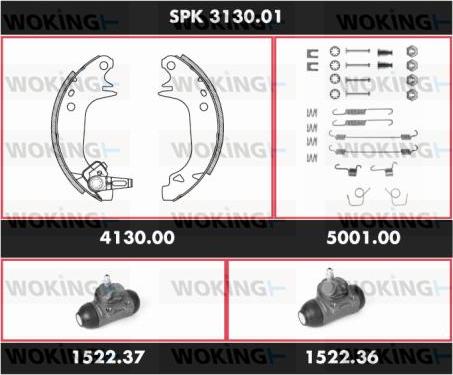 Woking SPK 3130.01 - Əyləc Başlığı Dəsti furqanavto.az