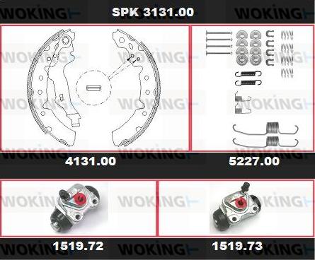 Woking SPK 3131.00 - Əyləc Başlığı Dəsti furqanavto.az