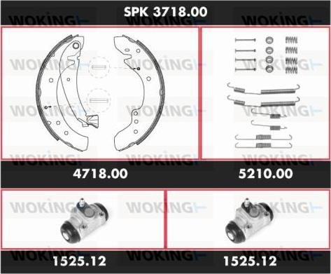 Woking SPK 3718.00 - Əyləc Başlığı Dəsti furqanavto.az