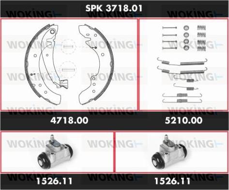 Woking SPK 3718.01 - Əyləc Başlığı Dəsti furqanavto.az