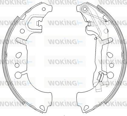 Woking Z4446.00 - Əyləc başlığı, Baraban əyləcləri furqanavto.az