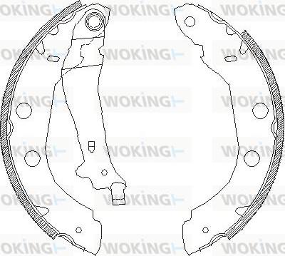 Woking Z4415.00 - Əyləc başlığı, Baraban əyləcləri furqanavto.az