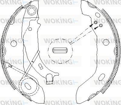 Woking Z4421.00 - Əyləc başlığı, Baraban əyləcləri furqanavto.az