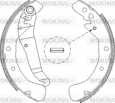 Woking Z4422.00 - Əyləc başlığı, Baraban əyləcləri furqanavto.az