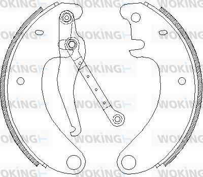 Woking Z4509.00 - Əyləc başlığı, Baraban əyləcləri furqanavto.az