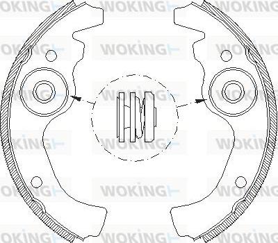 Woking Z4611.00 - Əyləc başlığı, Baraban əyləcləri furqanavto.az