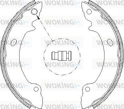 Woking Z4632.00 - Əyləc başlığı, Baraban əyləcləri furqanavto.az