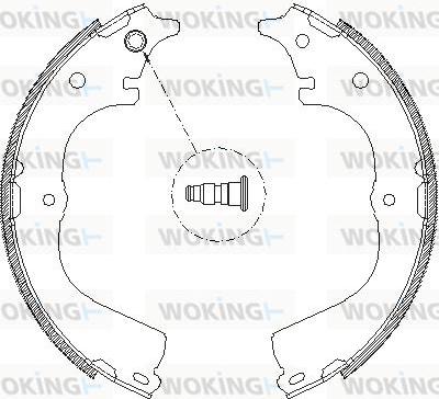 Woking Z4678.00 - Əyləc başlığı, Baraban əyləcləri furqanavto.az