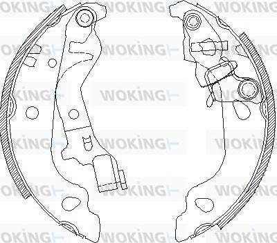 Woking Z4099.00 - Əyləc başlığı, Baraban əyləcləri furqanavto.az