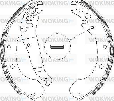 Woking Z4090.00 - Əyləc başlığı, Baraban əyləcləri furqanavto.az