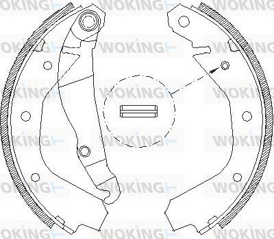 Woking Z4091.00 - Əyləc başlığı, Baraban əyləcləri furqanavto.az