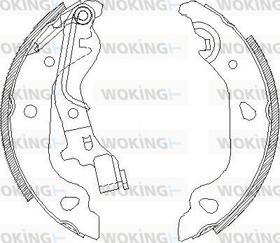 Woking Z4098.00 - Əyləc başlığı, Baraban əyləcləri furqanavto.az