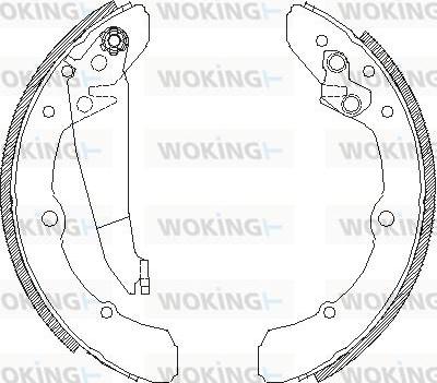 Woking Z4048.00 - Əyləc başlığı, Baraban əyləcləri furqanavto.az