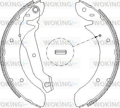 Woking Z4055.00 - Əyləc başlığı, Baraban əyləcləri furqanavto.az