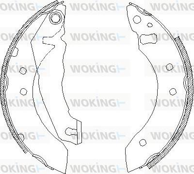 Woking Z4051.00 - Əyləc başlığı, Baraban əyləcləri furqanavto.az