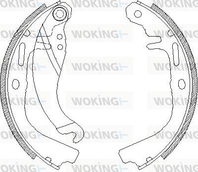 Woking Z4065.00 - Əyləc başlığı, Baraban əyləcləri furqanavto.az