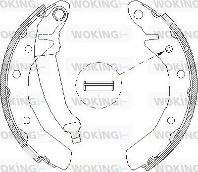 Woking Z4086.00 - Əyləc başlığı, Baraban əyləcləri furqanavto.az