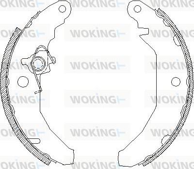 Woking Z4081.00 - Əyləc başlığı, Baraban əyləcləri furqanavto.az