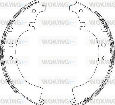 Woking Z4087.00 - Əyləc başlığı, Baraban əyləcləri furqanavto.az