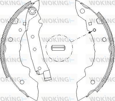 Woking Z4036.01 - Əyləc başlığı, Baraban əyləcləri furqanavto.az