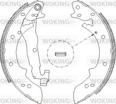 Woking Z4027.00 - Əyləc başlığı, Baraban əyləcləri furqanavto.az