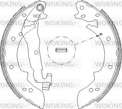 Woking Z4027.02 - Əyləc başlığı, Baraban əyləcləri furqanavto.az